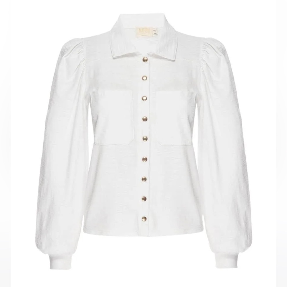 Nation LTD White Desta Cotton Top